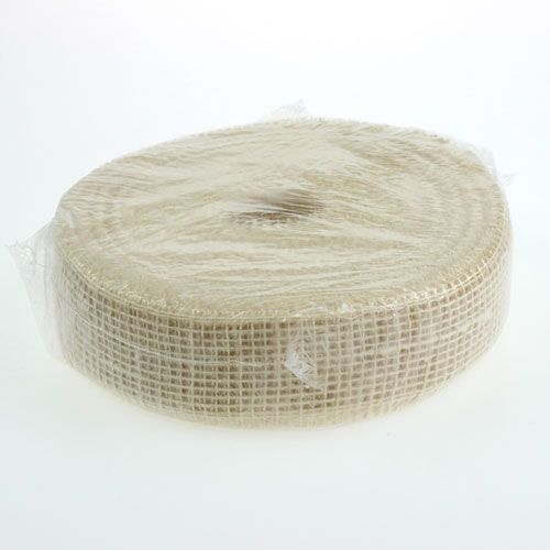 Artikel Juteband blekt 5cm 40m