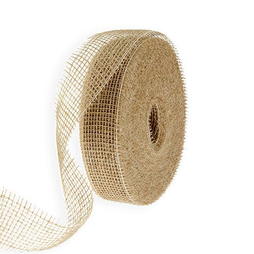 Floristik24 Juteband naturell 5cm 40m