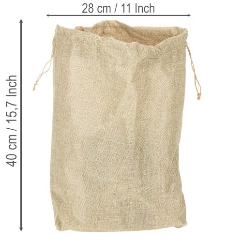 Jutepåse 28×10 cm H40 cm | Floristik24.se