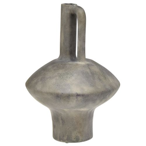 Artikel Keramisk vaskanna antik look keramisk grå rost H27cm