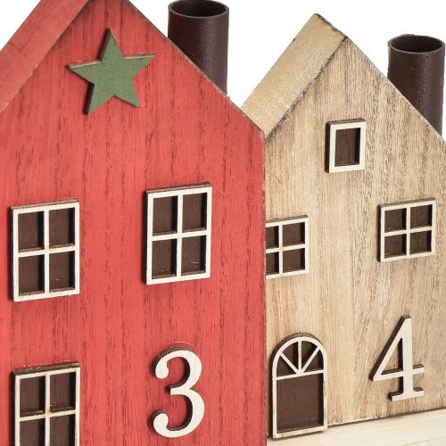 Artikel Ljushållare adventskransstavsljus hus 35cm H20cm