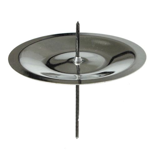 Floristik24 Ljusstake med tagg, silver 6 cm, 36 st