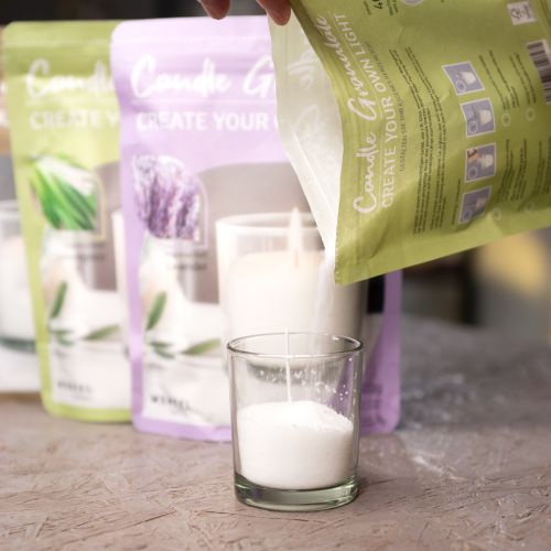 Artikel Ljussandvaxgranulat med veke doftande lavendel 400g