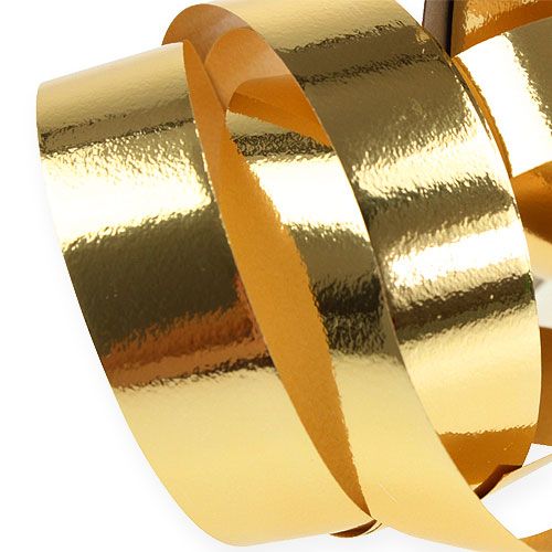Artikel Glänsande lockband 19mm 100m guld