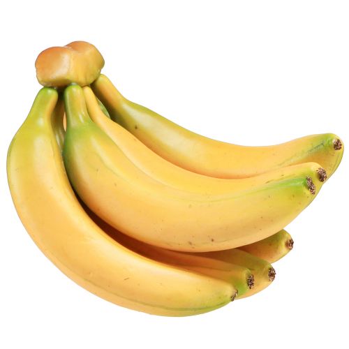Floristik24 Konstgjorda bananer som ett gäng mat dummy gul 21cm