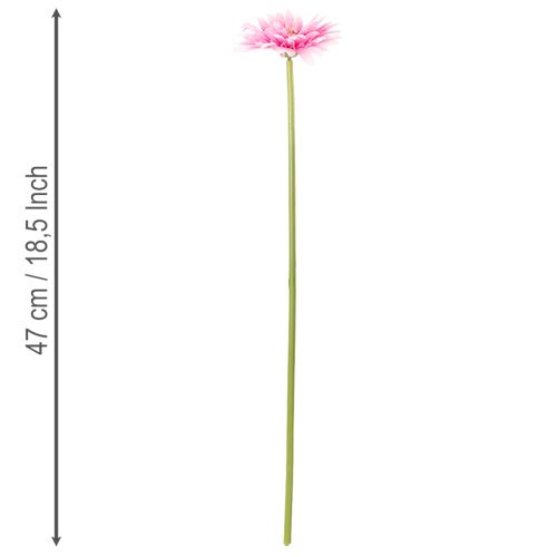 Konstgjorda Gerberablommor, Rosa, 47 cm, 6 st | Floristik24.se