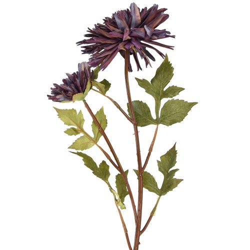 Artikel Konstgjord krysantemum 2 blommor lila Ø5/11cm L70cm