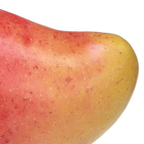 Artikel Konstgjord Mango Röd, Gul Realistisk Matdocka 15cm