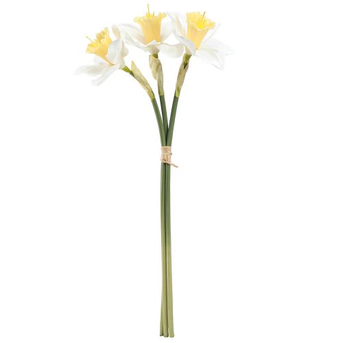 Artikel Konstgjorda påskliljor sidenblommor vit påsklilja 40cm 3 st