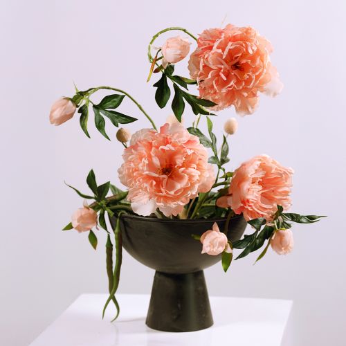 Artikel Konstgjorda pioner rosa paeonia lax L60cm 2 st