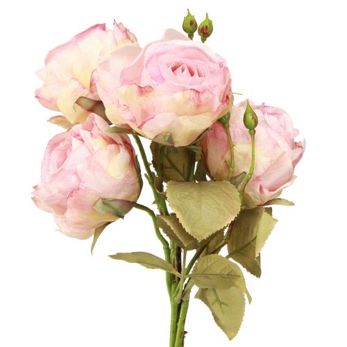 Artikel Konstgjorda rosor konstgjorda rosor sidenblommor rosa L44cm 4 st