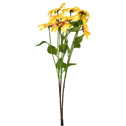 Artikel Konstgjorda solrosor Dekorativa blommor Gul 79cm 3st