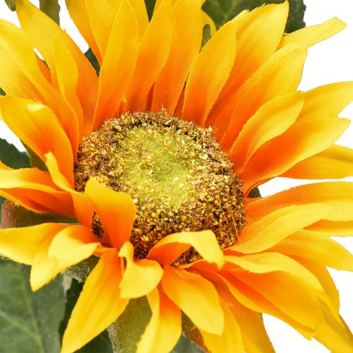 Floristik24 Konstgjorda solrosor gul 80cm