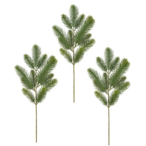 Floristik24 Konstgjorda grangrenar granplock i grönt L50cm 3 st