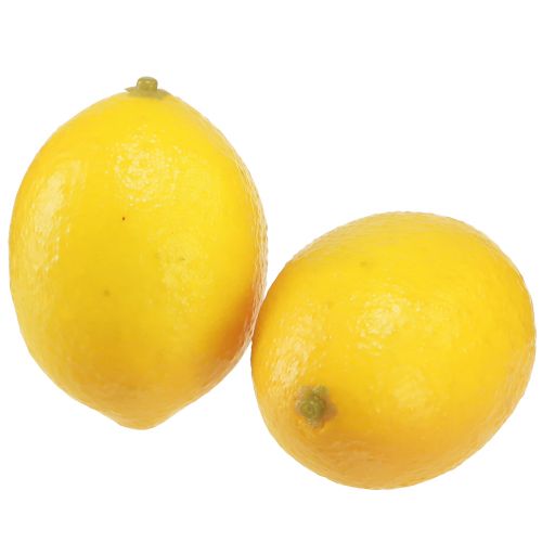 Artikel Konstgjord citron dekorativ frukt Ø4,5cm H6,5cm 12 st