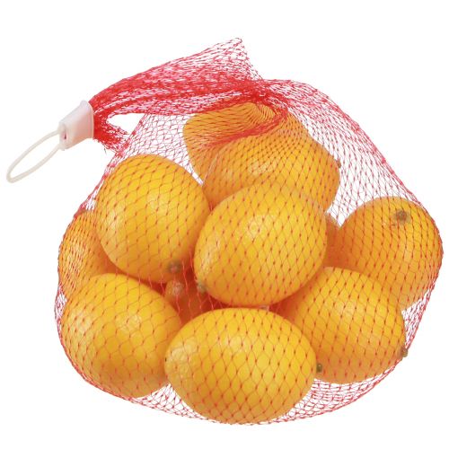 Artikel Konstgjord citron dekorativ frukt Ø4,5cm H6,5cm 12 st
