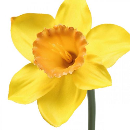 Floristik24 Konstgjord påsklilja sidenblomma gul påsklilja 59cm