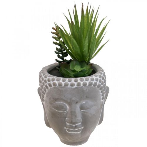 Artikel Konstgjord Suckulent Blomkruka Buddha Ø12cm H25cm