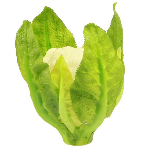 Artikel Konstgjord blomkål grönsaksdekor vit grön Ø9cm H15cm