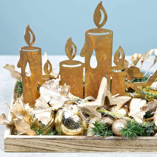 Floristik24 Konstgjord Ginkgo gren guld 35cm 3st