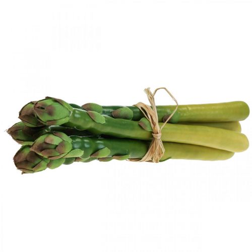 Artikel Konstgjord sparris grönsak dekorativ sparrisklasa L23cm 5st