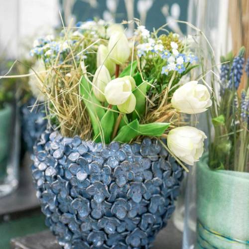 Floristik24 Konstgjord tulpanbukett Sidenblommor Tulpaner Real Touch Vit