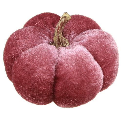 Artikel Pumpa av tyg dekoration sammet vinröd rosa Ø7cm 9 st
