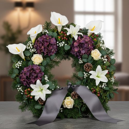 Artikel Konstgjord kallalilja med gul ståndare, dekorativa blommor, 35 cm, 10 st