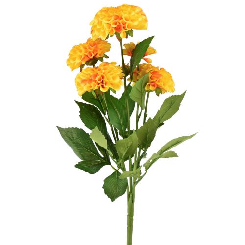 Artikel Konstgjorda blommor dekorativa dahlior konstgjorda gul orange 50cm
