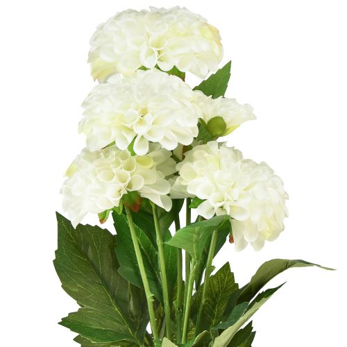 Artikel Konstgjorda blommor dekorativa dahlior konstgjorda vita 50cm