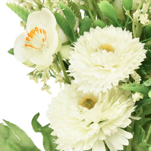 Artikel Konstgjorda blommor dekoration konstgjord blombukett Jasmin Bellis konstgjord 30cm