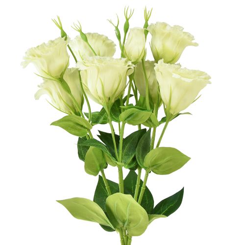 Artikel Konstgjorda blommor Eustoma Lisianthus gulgrön 52cm 5 st