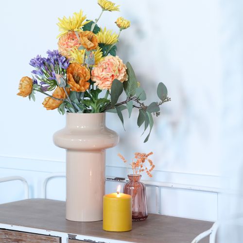 Konstgjorda Blommor Konstgjord Vallmo Blomma Dekorativ Vallmo Orange 48cm