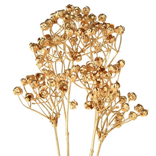 Artikel Konstgjorda växter lin konstgjorda guld Adventsdekoration 54cm 4 st