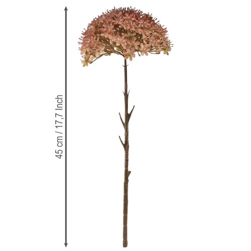 Artikel Konstgjord gren höstdekoration blomma gren brun röd 45cm 2 st