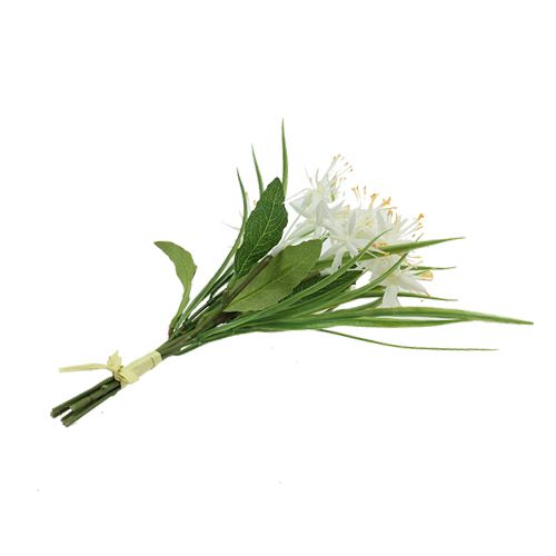 Floristik24 Dekorativ bukett vit 28cm