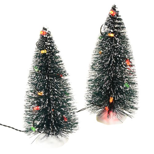 Floristik24 LED julgran mini konstgjord för batteri 16cm 2st