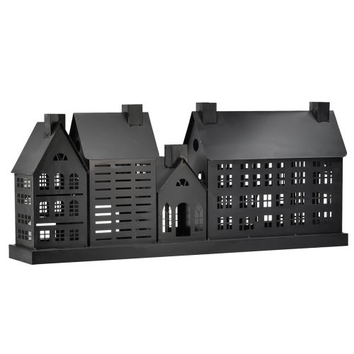 Floristik24 Ljushus i antracit i metall 80x15x35 cm – elegant bordsdekoration