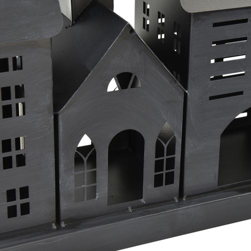 Floristik24 Ljushus i antracit i metall 80x15x35 cm – elegant bordsdekoration