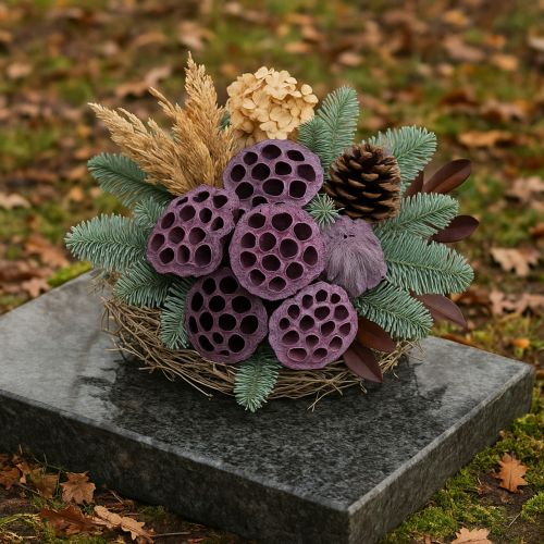 Artikel Lotuskapslar, torr blommor, lotuslök rosa, tvättad vit 50 stycken