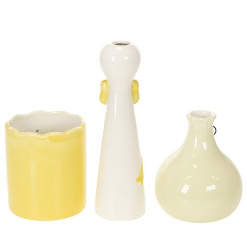 Set med dekorativa keramikfigurer av ankor med glasögon, 25 cm, 3 st | Floristik24.se