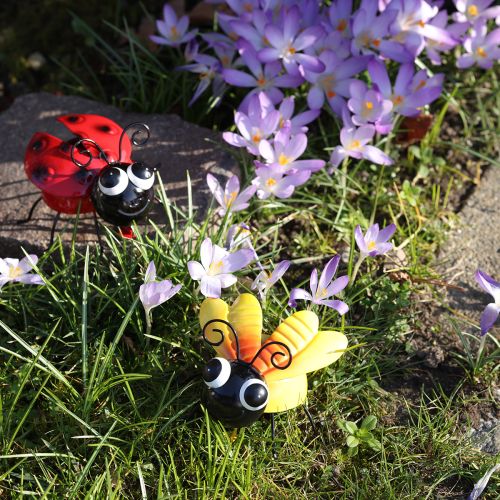 Artikel Nyckelpiga Bee Metalldekoration med Magnet Assorted 9,5cm 2st
