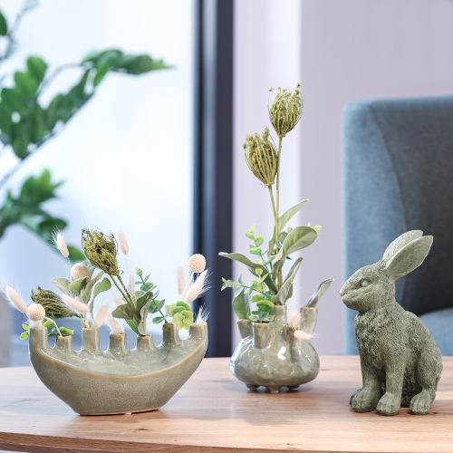 Artikel Maritim Dekor Vas Coral Design Ljusgrön Ø14,5cm H14cm