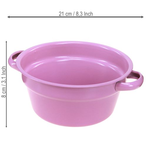 Artikel Dekorativ skål i metall, 4 vårfärger, Ø17 cm, 4 stycken