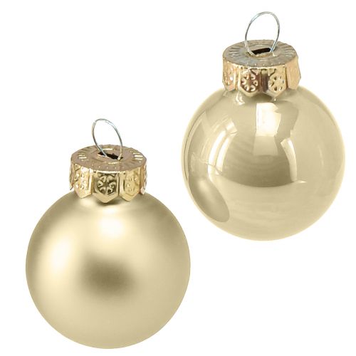 Minijulgranskulor glaspärlgranskulor Ø2,5cm 22 st