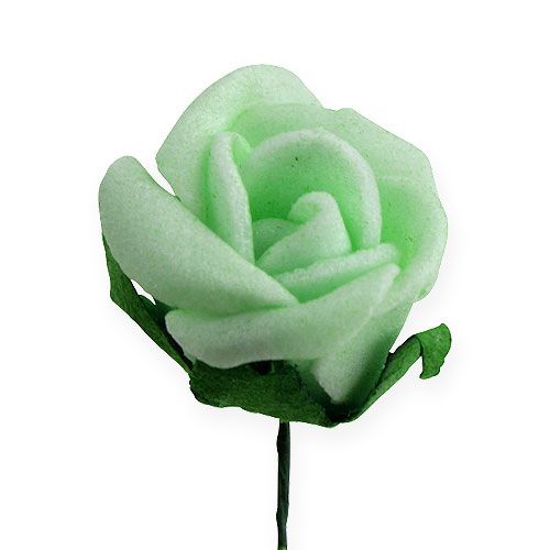 Floristik24 Mini skumrosor Ø2,5cm grön 72 st