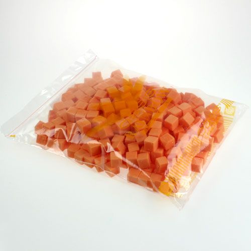 Floristik24 Våtskum mini-kub orange 300p