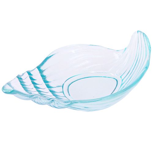 Artikel Skaltallrik dekorativ snigelglasskål blå 19,5/21cm 2st