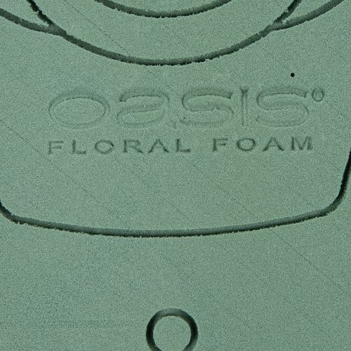 Artikel Blommig nallebjörn i skum med stativ, 48,5 cm x 42 cm, H5 cm, 1 styck