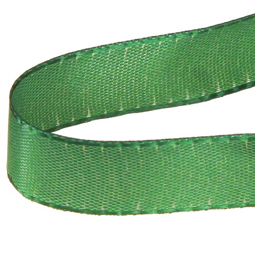 Artikel Dekorativt band grönt presentband självkant mörkgrönt 15mm 3m x 10 st